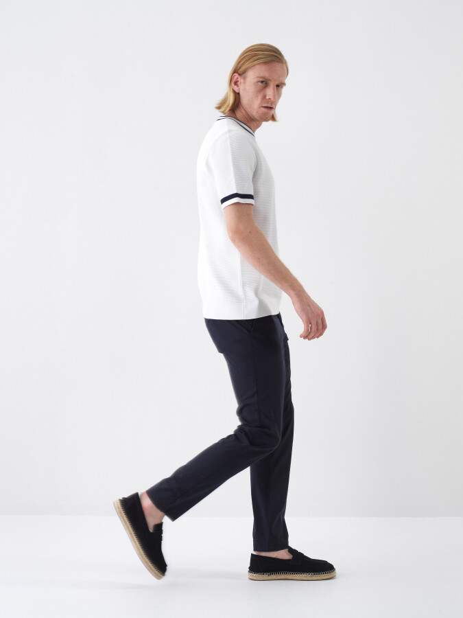 White Regular Fit Sweater - 3