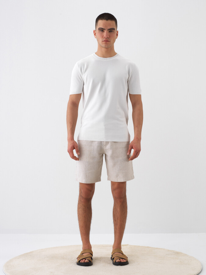 White Regular Fit Sweater - 2