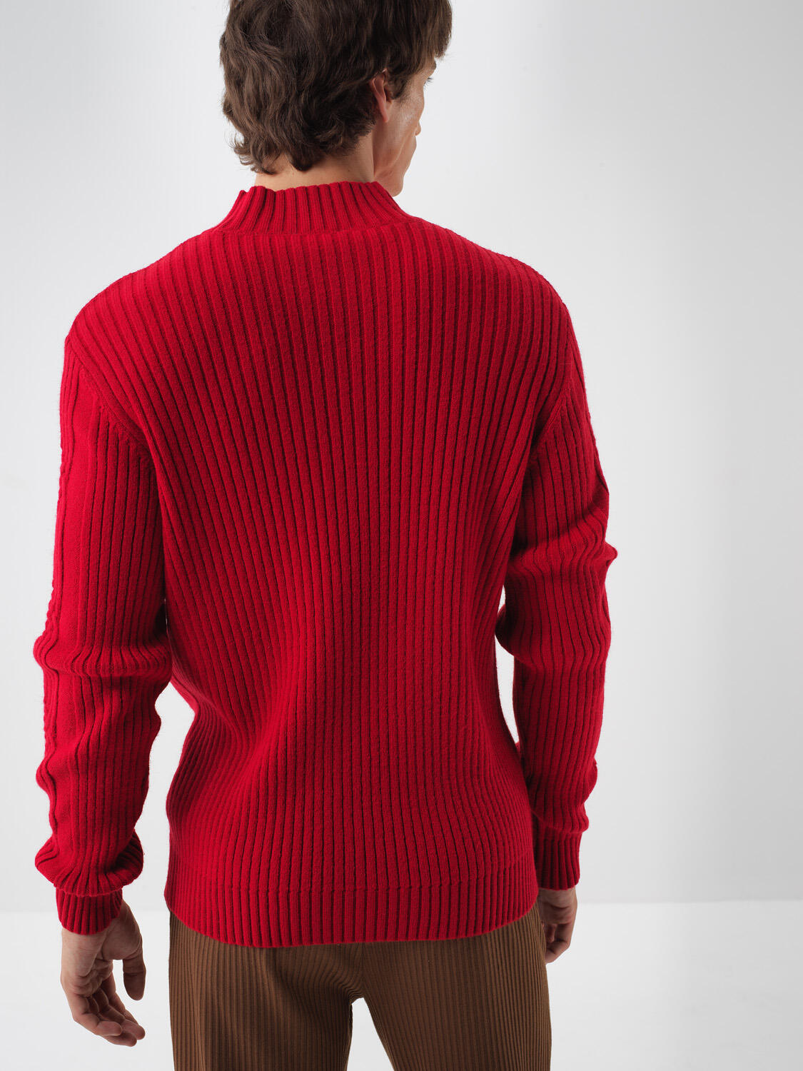 Wool Half-Turtleneck Sweater - 4