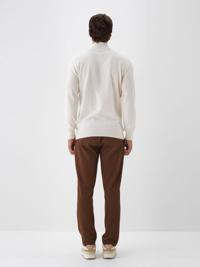 Wool Stand Collar Basic Sweater - 5