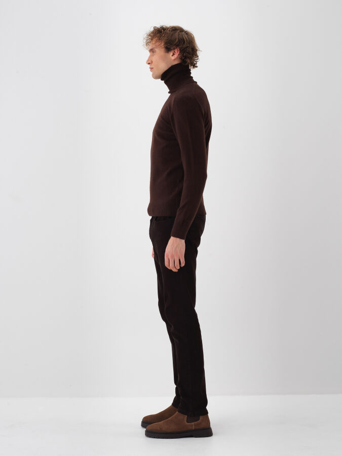 Wool Turtleneck Basic Sweater - Xint