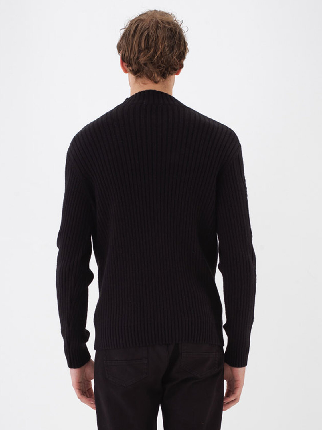 Wool Half-Turtleneck Sweater - 6