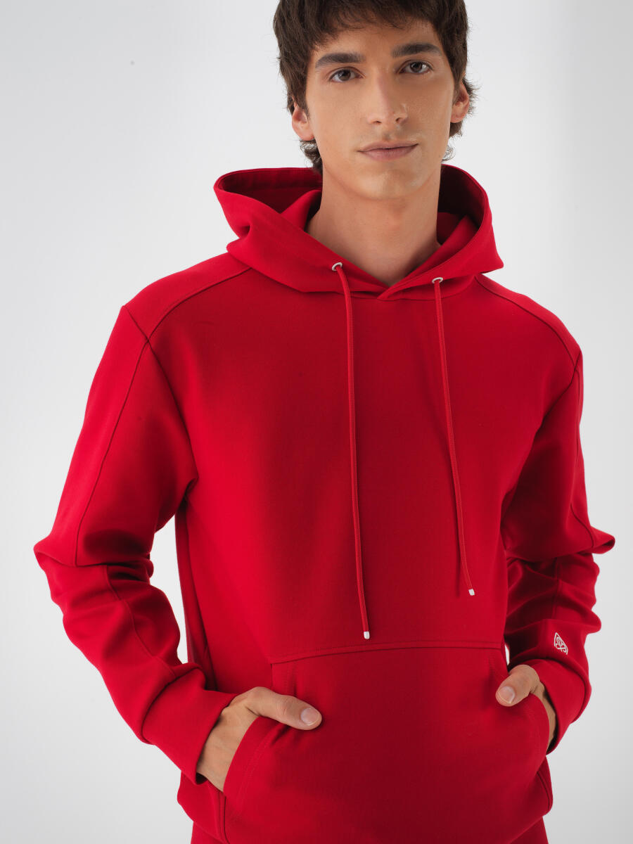 Cotton Hooded Sweatshirt - 1