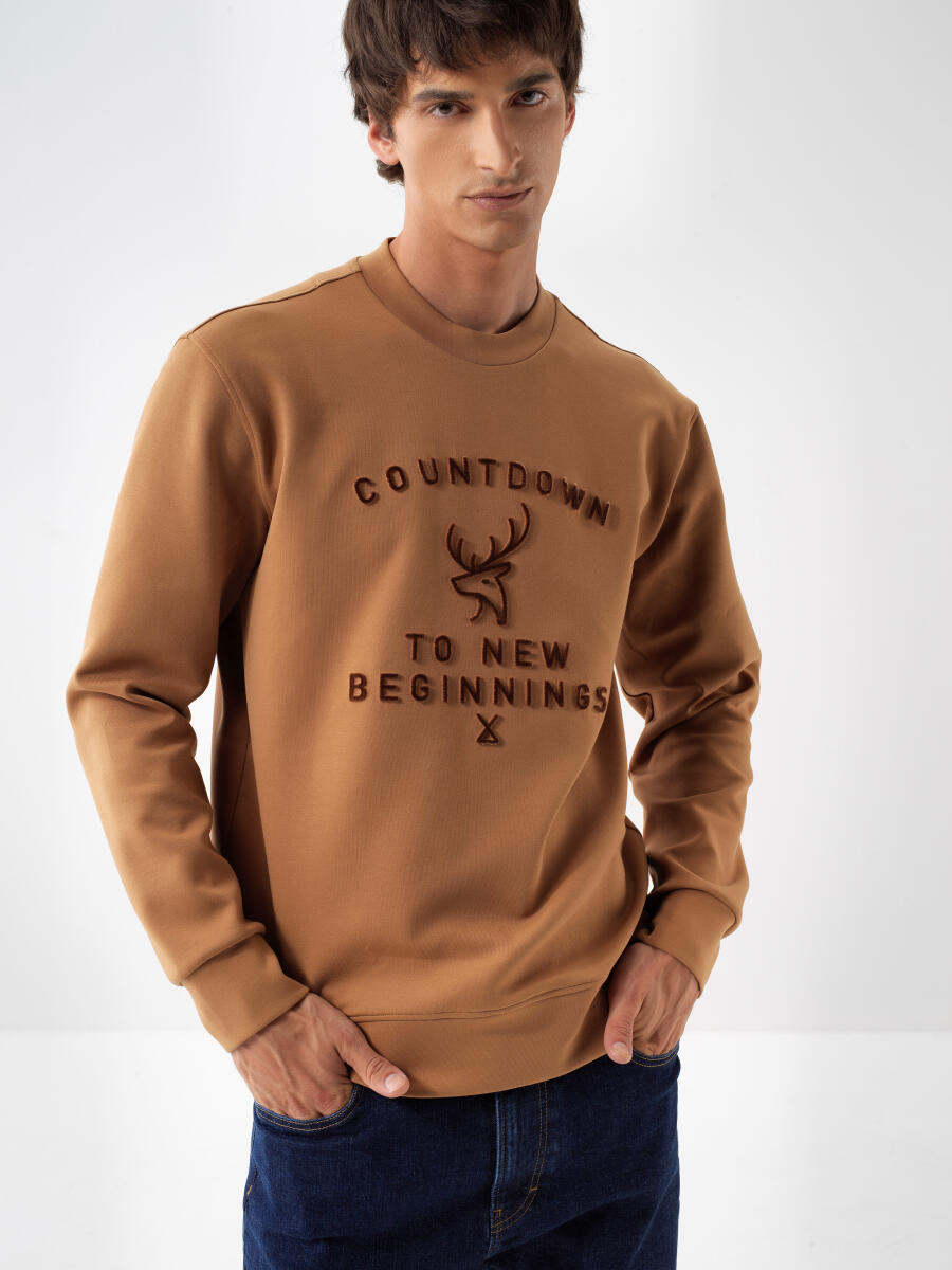 Cotton Printed Sweatshirt - 1