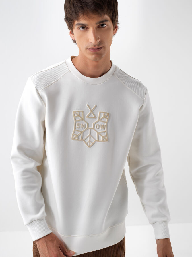 Cotton Printed Sweatshirt - Xint