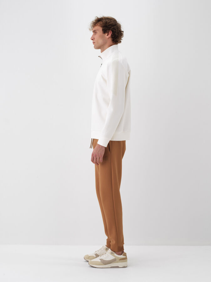 Cotton Zippered Sweatshirt - Xint