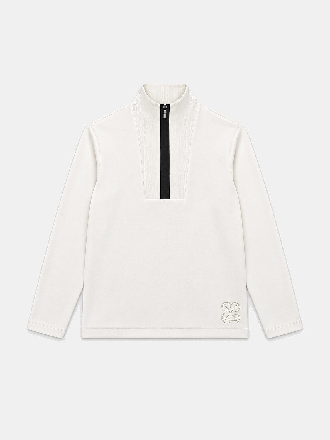 Cotton Zippered Sweatshirt - 1