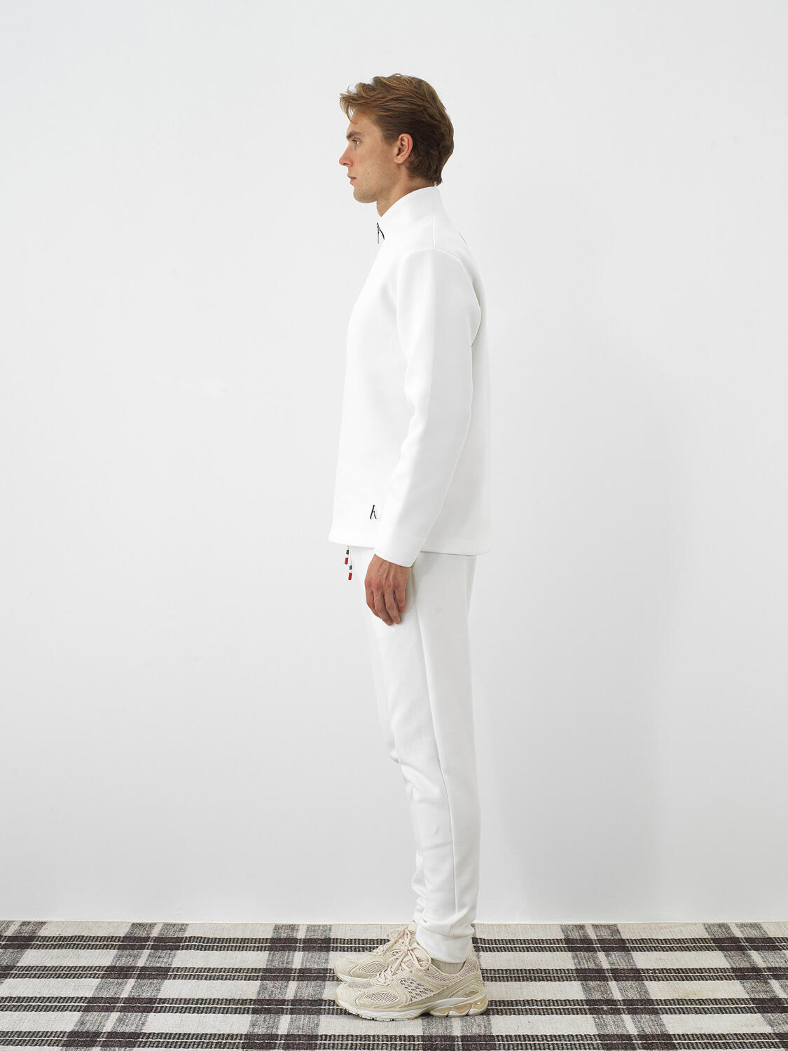 Ecru Cotton Textured Regular Fit Sweatshirt - 2