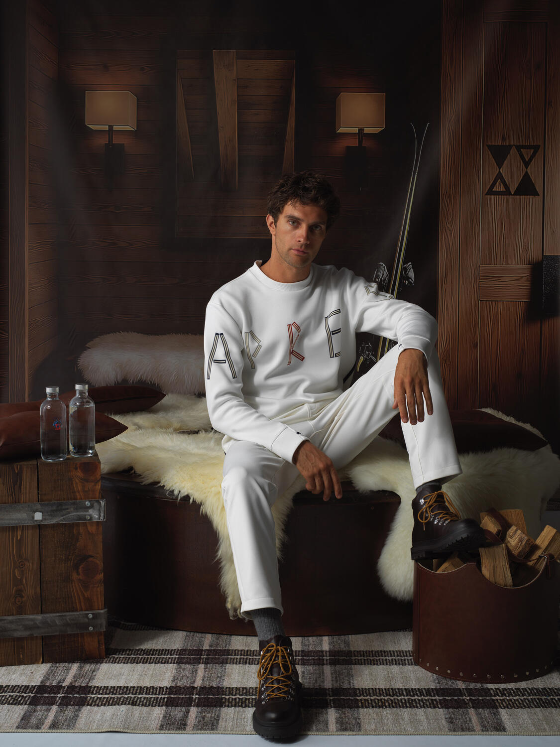 Ecru Cotton Textured Regular Fit Sweatshirt - 2