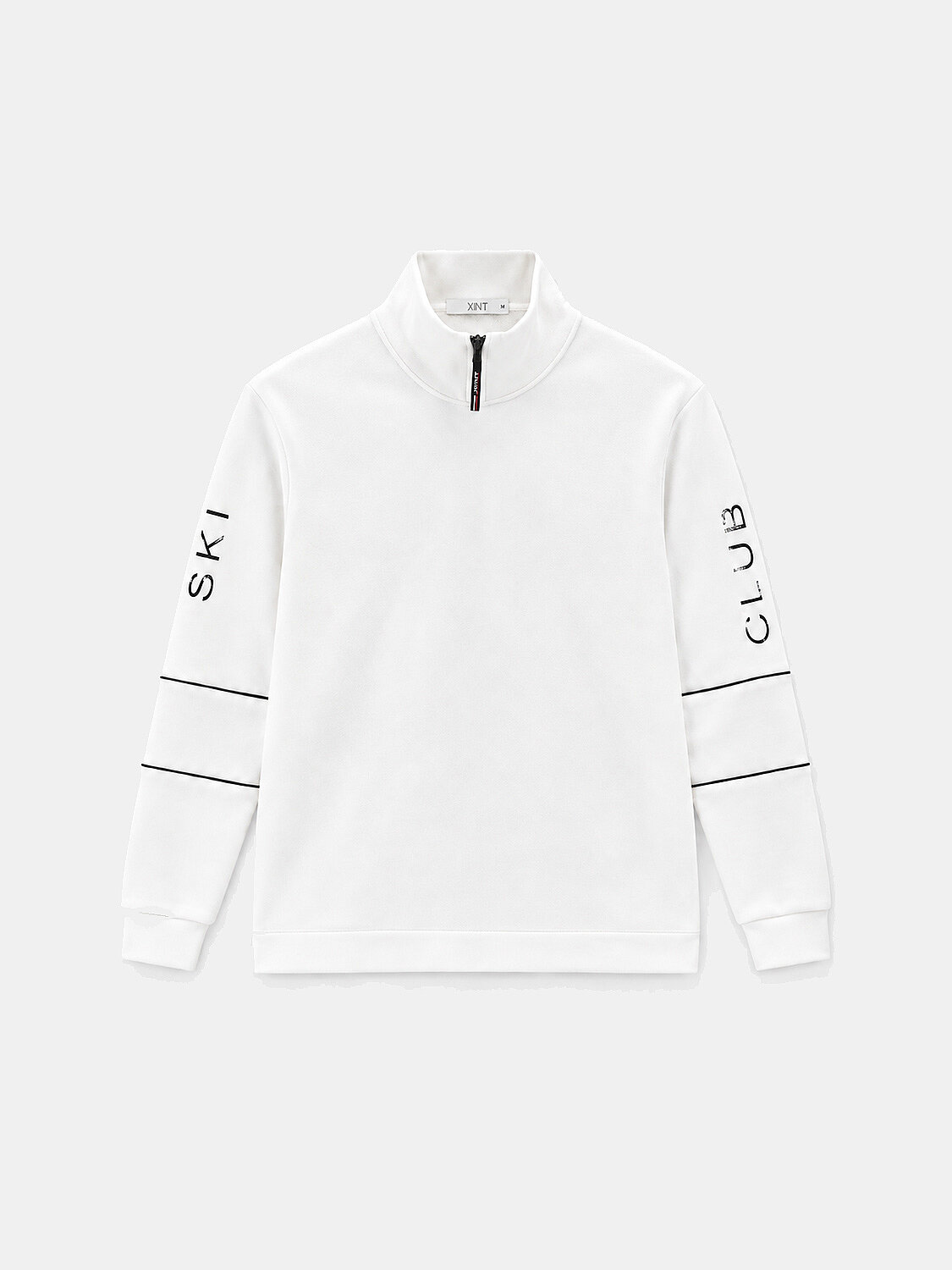 Ecru Cotton Textured Regular Fit Sweatshirt - 1