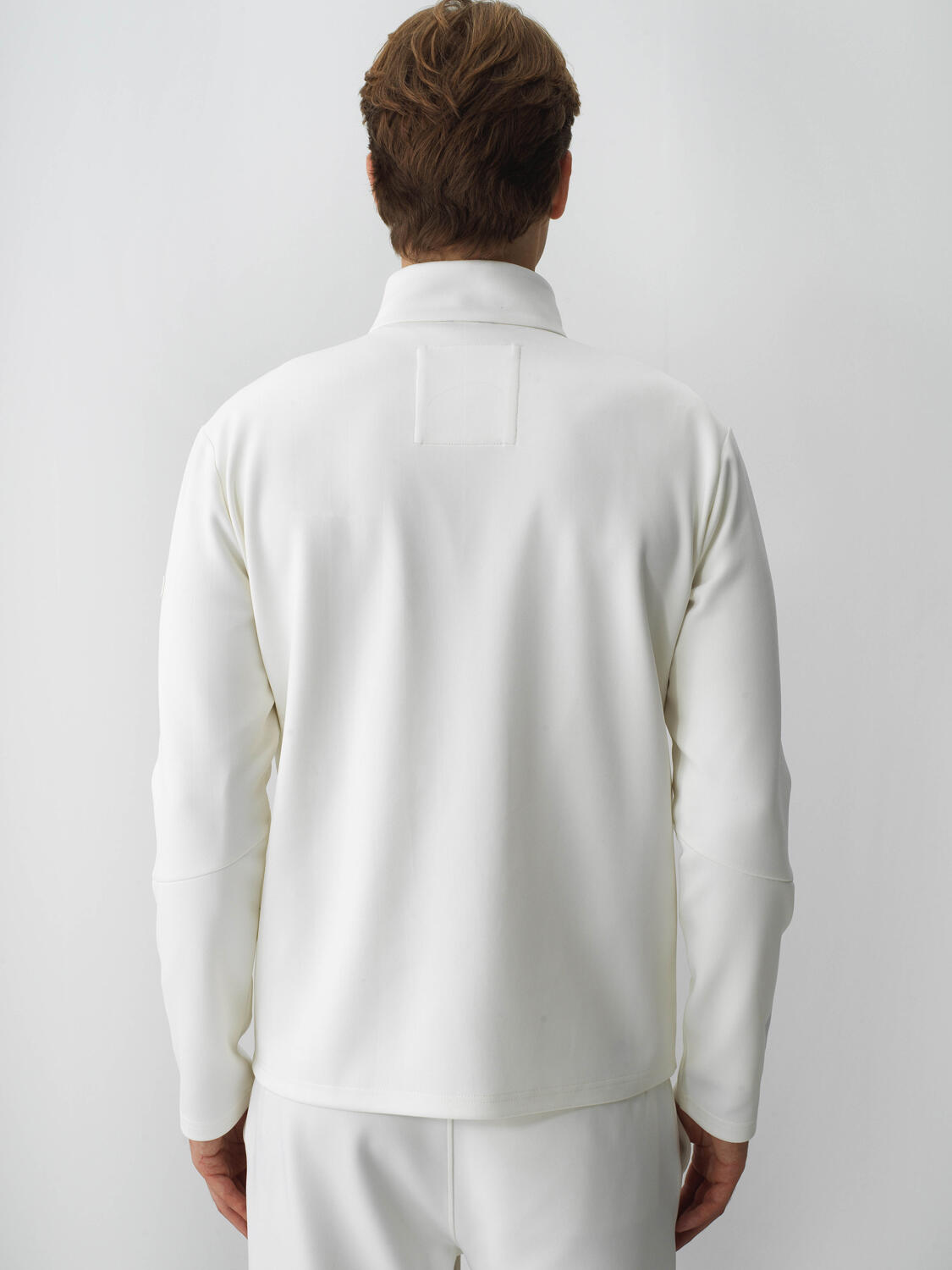 Ecru Flexible Textured Regular Fit Sweatpants - 4