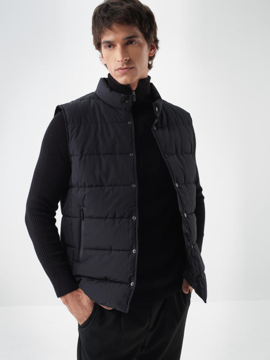 Plain Puffer Vest - 1