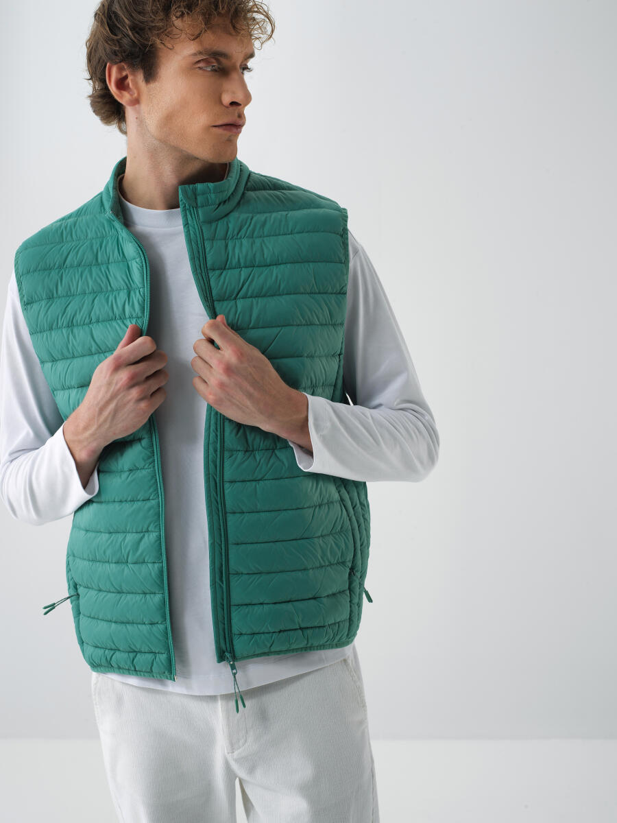 Basic Puffer Vest - 1