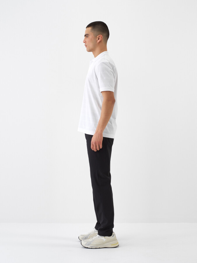 Black Slim Fit Cotton Jogger Pants - 3