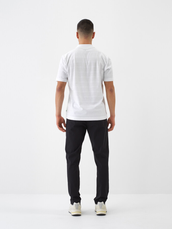 Black Slim Fit Cotton Jogger Pants - 5