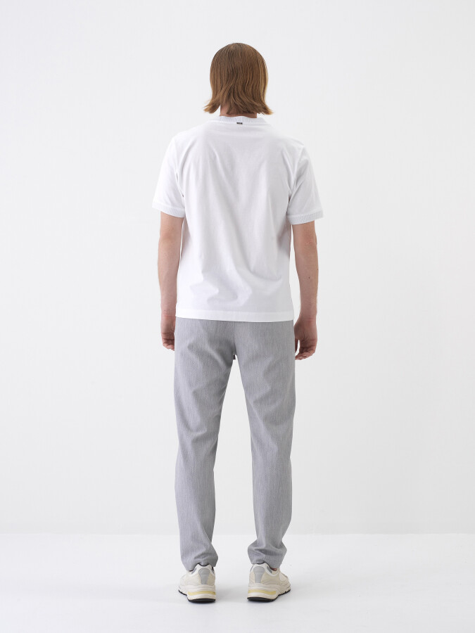 Gray Regular Fit Jogger Trousers - 5