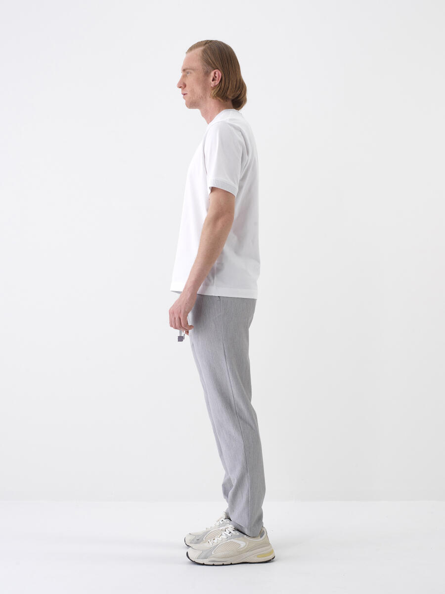 Gray Regular Fit Jogger Trousers - 3