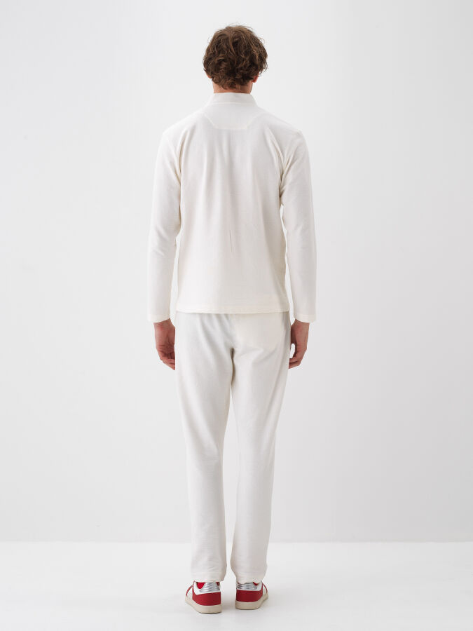 100% Cotton Stand Collar Basic T-Shirt - Xint