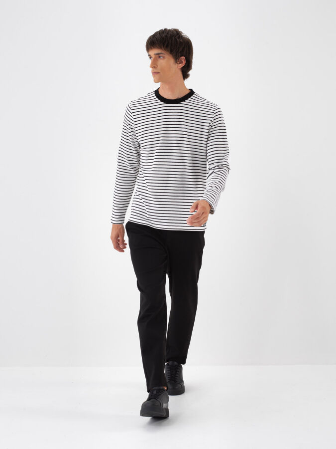 100% Cotton Striped T-Shirt - Xint
