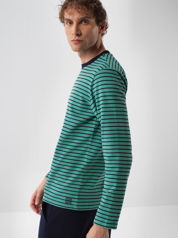 100% Cotton Striped T-Shirt - Xint