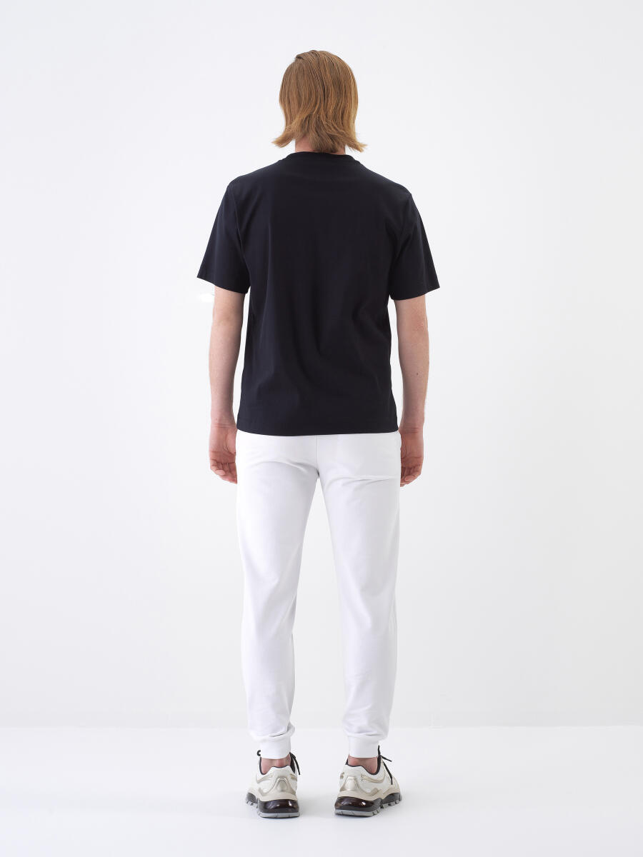 Black Regular Fit Cotton T-Shirt - 5