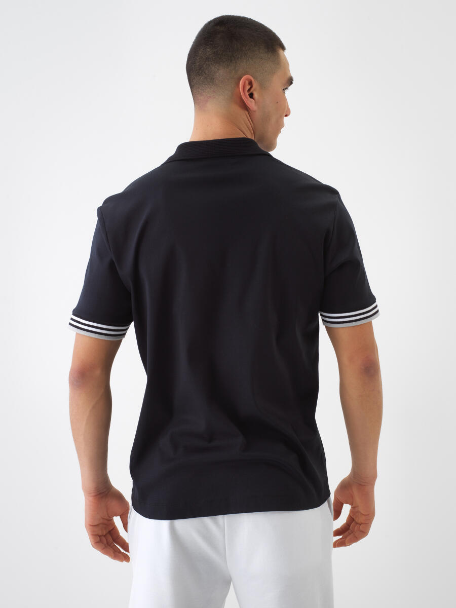 Black Regular Fit Cotton T-Shirt - 4