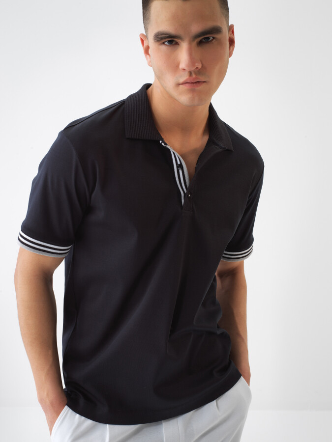 Black Regular Fit Cotton T-Shirt