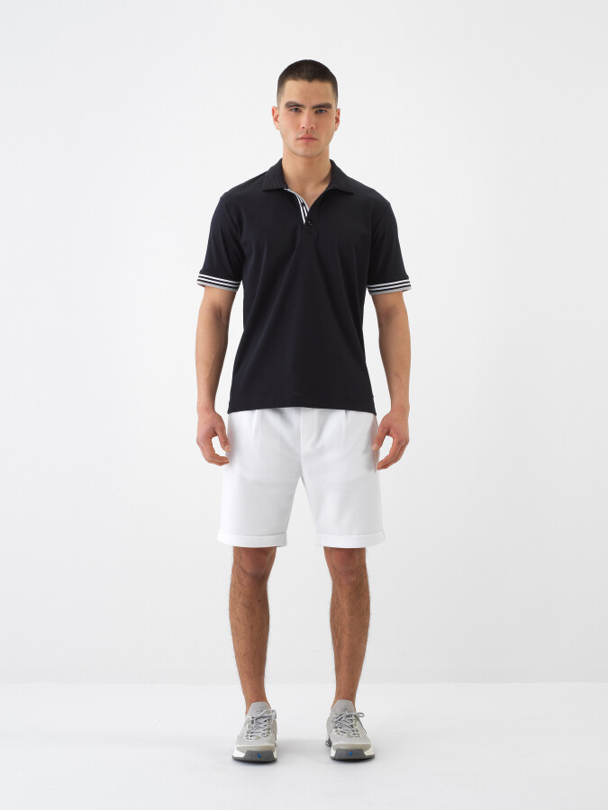 Black Regular Fit Cotton T-Shirt - 2