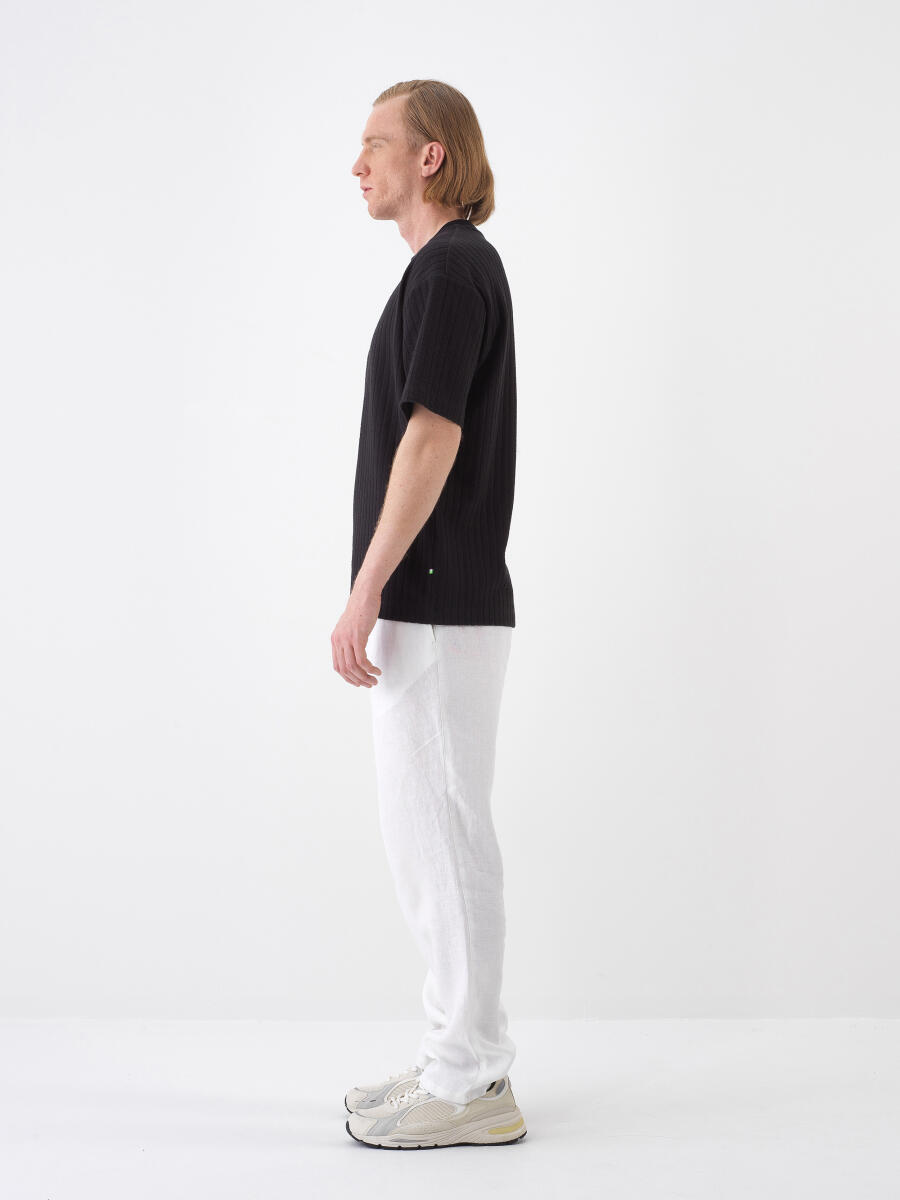 Black Regular Fit Cotton T-Shirt - 3