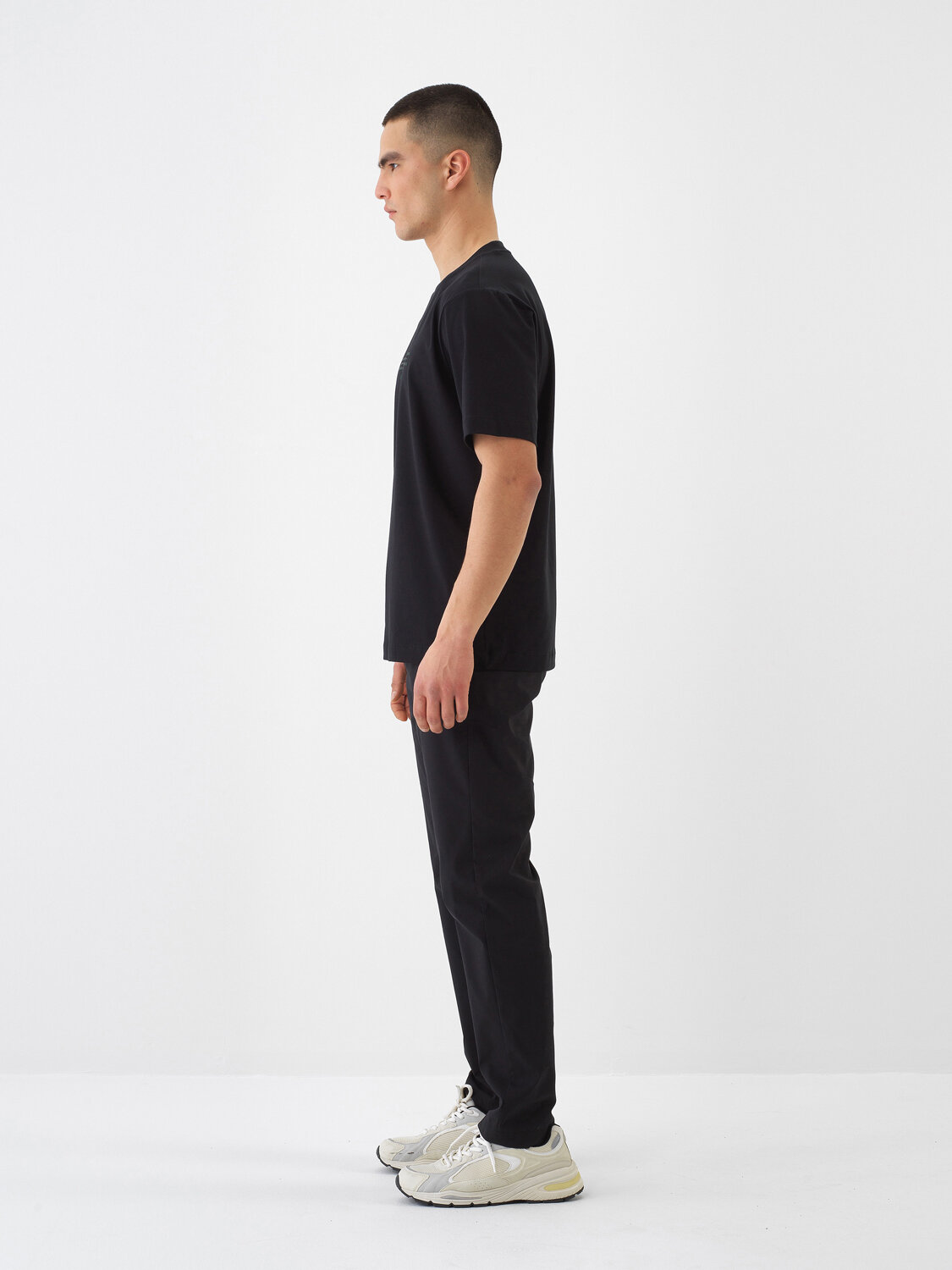 Black Regular Fit Cotton T-Shirt - 3