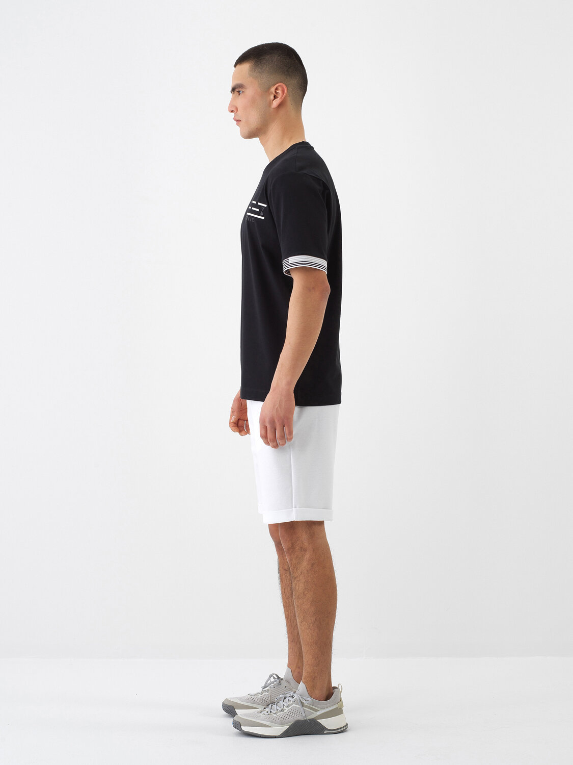 Black Regular Fit Cotton T-Shirt - 3