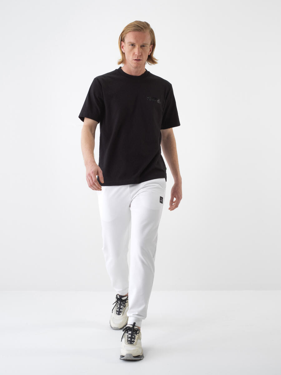 Black Regular Fit Cotton T-Shirt - 2