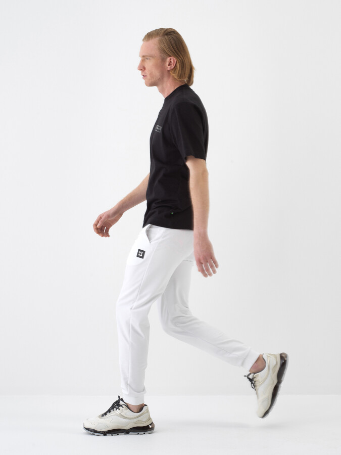 Black Regular Fit Cotton T-Shirt - 3