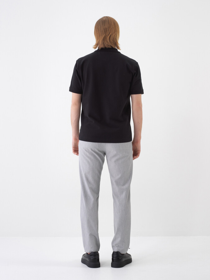 Black Regular Fit Cotton T-Shirt - 5