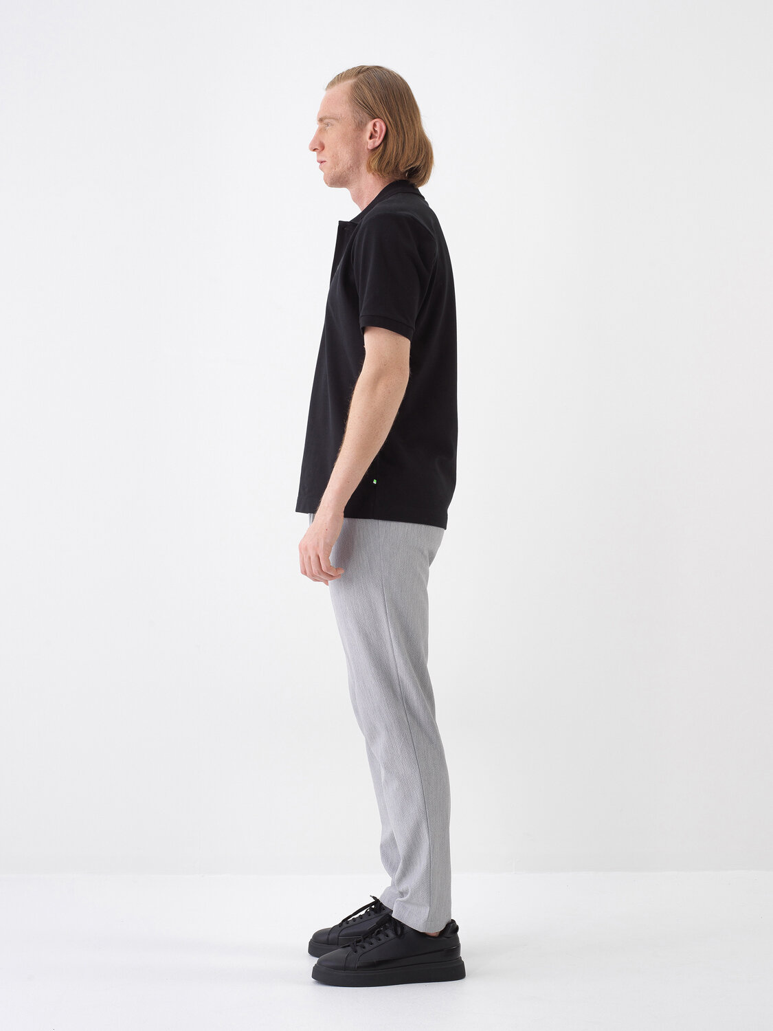 Black Regular Fit Cotton T-Shirt - 3