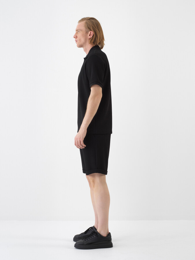Black Regular Fit T-Shirt - 3