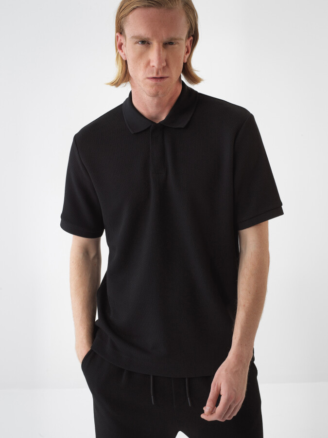 Black Regular Fit T-Shirt - 1