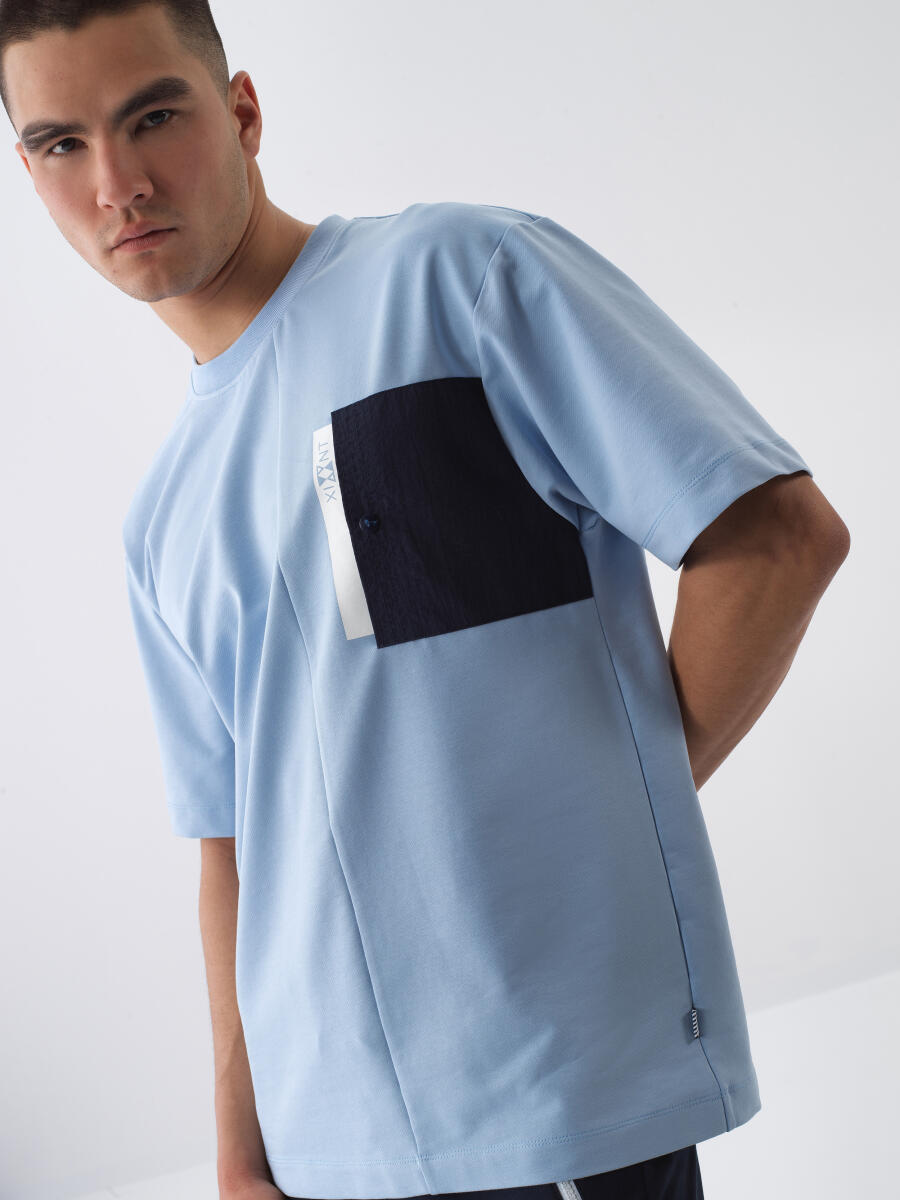 Blue Regular Fit Cotton T-Shirt - 1