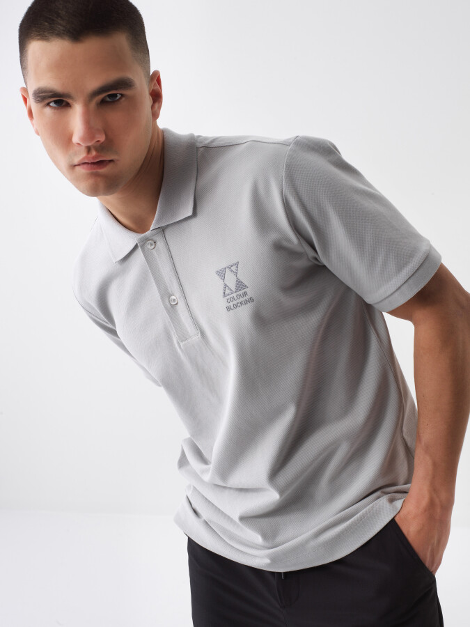 Gray Regular Fit Cotton T-Shirt 