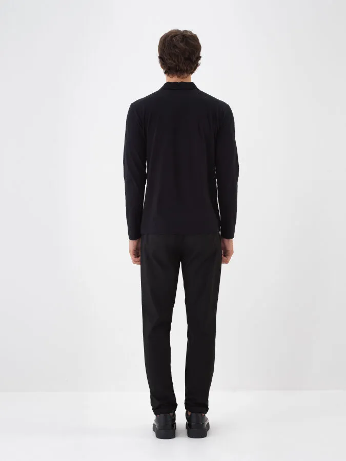 Modal Cotton Basic Polo Neck T-Shirt - Xint