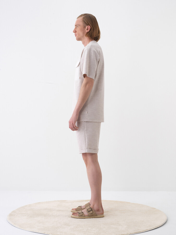 Natural Oversize Cotton T-Shirt - 3