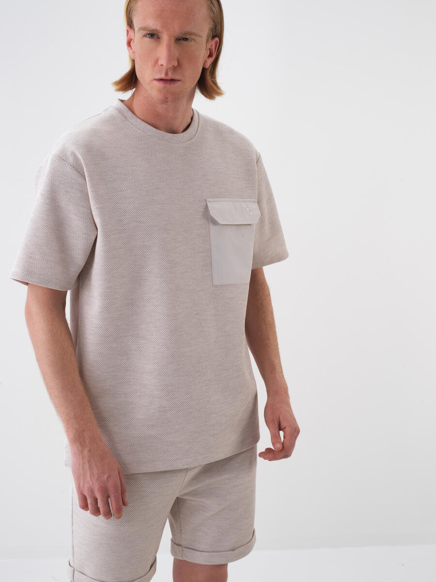 Natural Oversize Cotton T-Shirt - 1