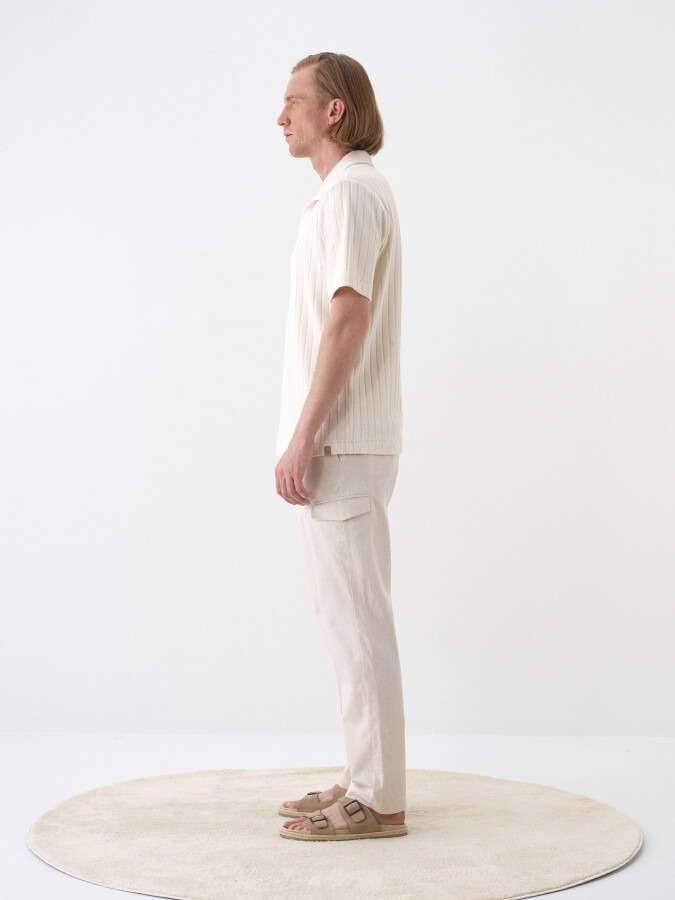 Natural Regular Fit Cotton T-Shirt - 3