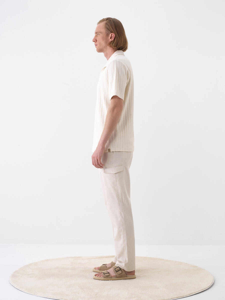 Natural Regular Fit Cotton T-Shirt - 3