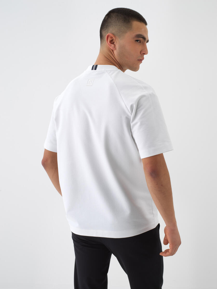 White Oversize Cotton T-Shirt - 4