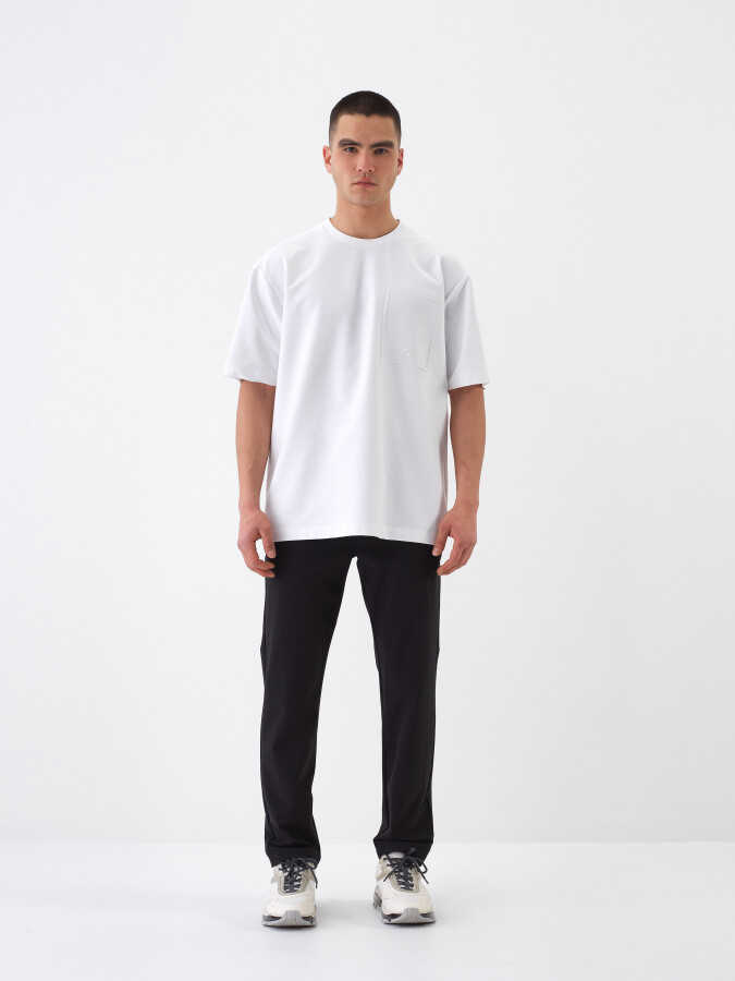 White Oversize Cotton T-Shirt - 2