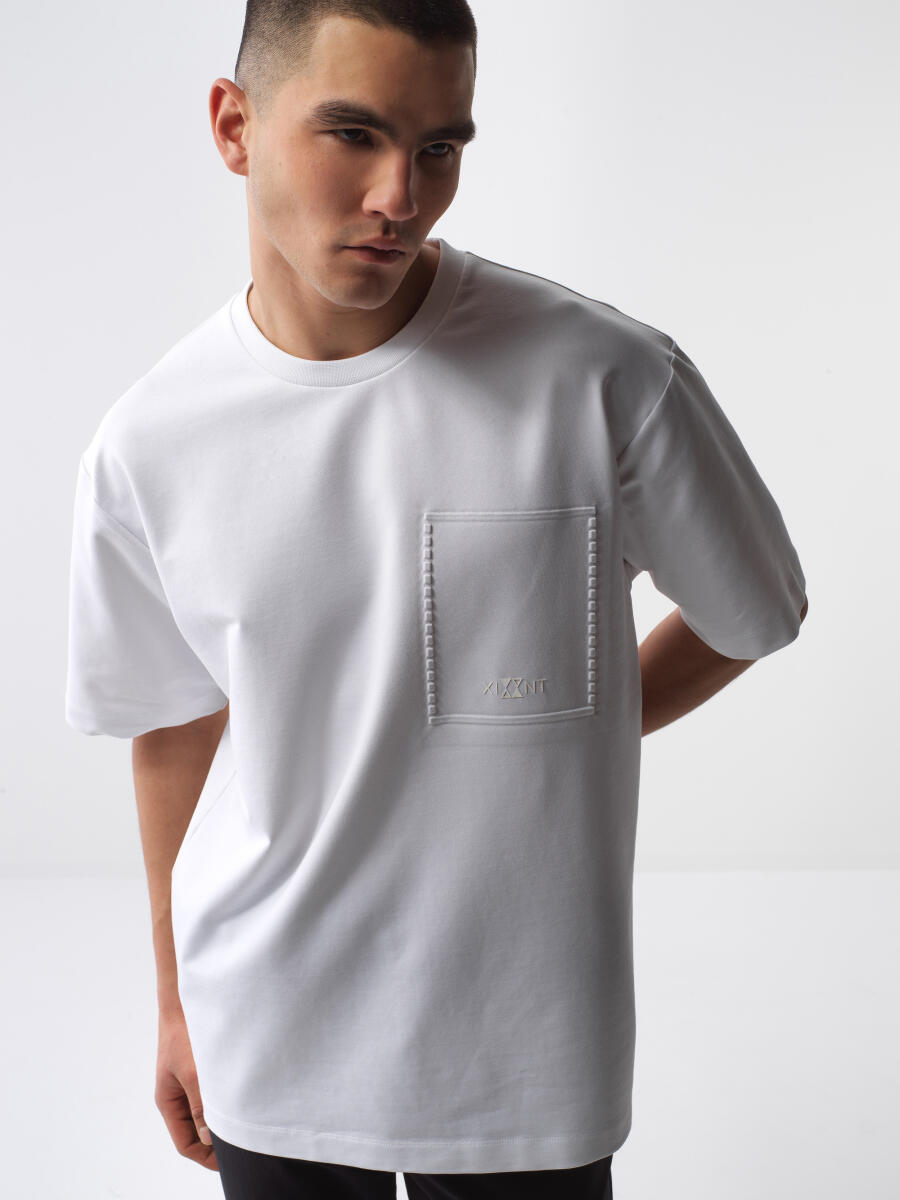 White Oversize Cotton T-Shirt - 1