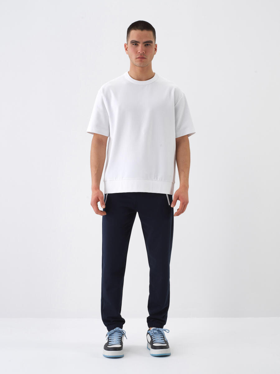 White Oversize Cotton T-Shirt - 1