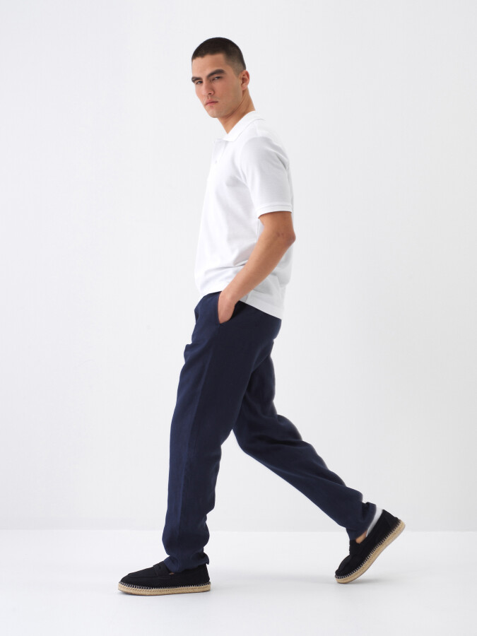 White Regular Fit Cotton T-Shirt - 3