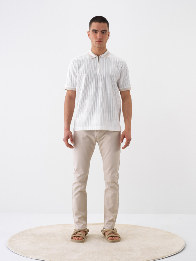 White Regular Fit Cotton T-Shirt (1)